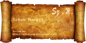 Szkok Margit névjegykártya